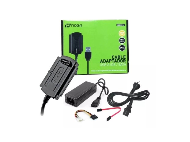 &u+ CONVERSOR SATA / IDE A USB CON FUENTE USB NOGA HE2020 3,0